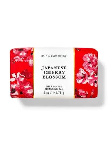 Bath and Body Works Shea Butter Cleansing Bar Soap 4.2 oz (Japanese Cherry Blossom)