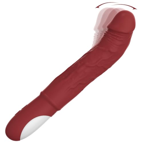 9 inch Soft Realistic Toy Adult Tools for Women Electric Silicone Classic Wand for Women Thrusting Stimulation with 7 Finger Shaped Auto Heating