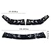 3-PC Front Lip Spoiler Kit for 2024-2025 Ford Mustang S650 GT/EcoBoost - Gloss Black ABS Plastic Chin Splitter & Diffuser Protector, Excludes GT Performance Pack/Dark Horse