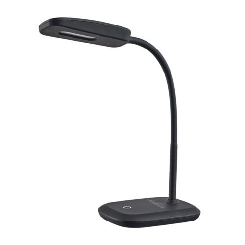 Set of 2 New Sunbeam Flexible Neck LED Desk Lamp Adjustable Light, Eye-caring Dimmable Office Lamp, Save $85/ year, Energy efficient lamp, Energy Star Certified, Black #1