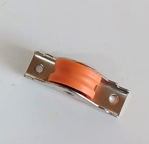 Aluminium Door Window Wheel (6 Pcs) Orange (Inner) Small 3