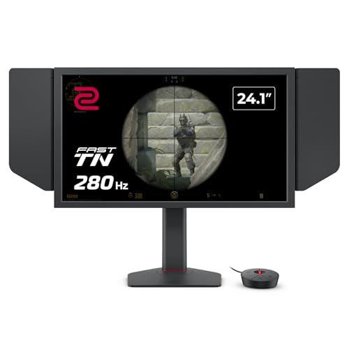 Monitor gaming e-sport BenQ ZOWIE XL2540X+ 24.1', 280 Hz, Full HD, nuovo pannello Fast TN, XL Setting to Share, regolazione in altezza con struttura solida, S Switch e calotta protettiva.