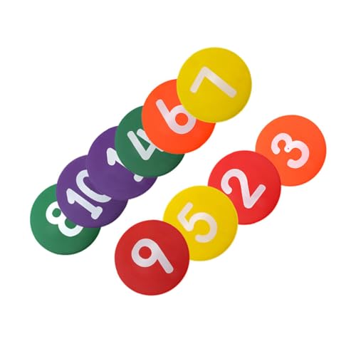 Hemoton Soccer Training Equipment 10pcs Football Training Logo Plate Field Markers Field Signs for Football Soccer Random Color
