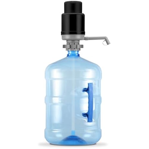 Brio Universal Water Bottle Pump | Manual Water Pump 1-5 Gallon Water Jug Dispenser for Camping Picnics and More! | 48mm & 55mm - (Multiple Color Options)