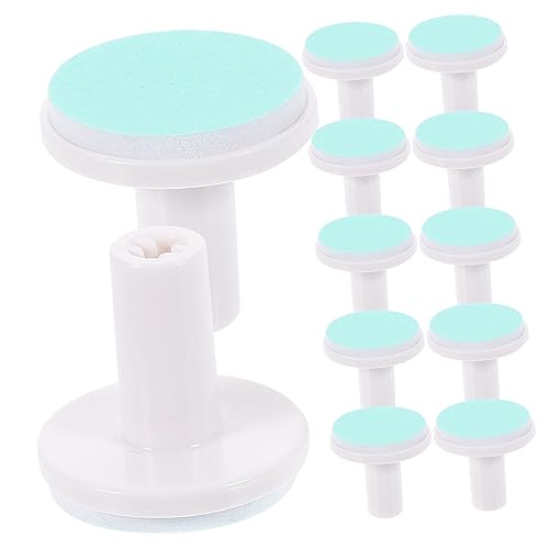 MERRYHAPY 12pcs Replacement Pads for Electric Nail Trimmer Nail Grinding Heads for Safe Nail Care Universal Nail File Pads for 12 Months and Up
