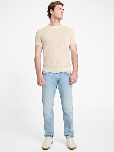 GUESS Men's Eco Short Sleeve Goodwin Stitched Sweater2