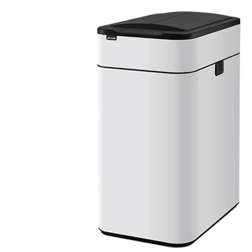 Cubo de basura de acero inoxidable inteligente automático y alto 15L