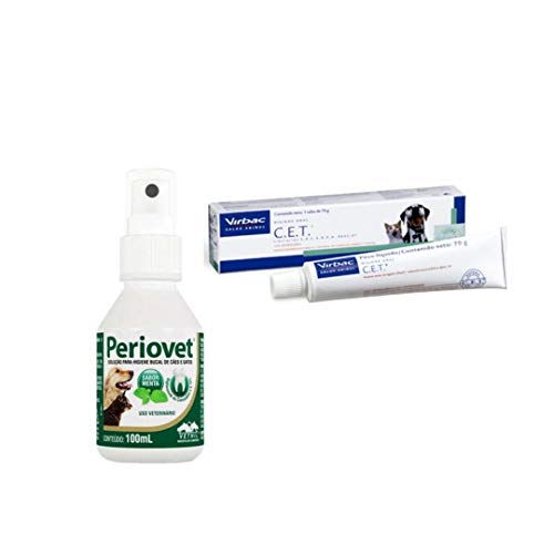 1 Cet Pasta Dental Enzimática 70g + 1 Periovet Spray 100ml