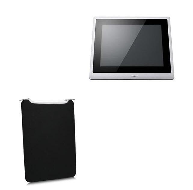 BoxWave Case Compatible with AAEON OMNI-310M - SlipSuit, Soft Slim Neoprene Pouch Protective Case Cover - Jet Black