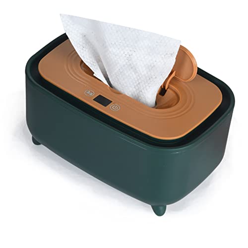 Calentador de Toallitas para Bebés, Diseño Inteligente de Calefacción Superior de Temperatura Ajustable, Calentador de Toallitas para Bebés Silencioso para Guardería (Verde)