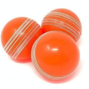 Onekbhalo Synthetic Rubber Cricket Ball Pack of 3 Colour Orange-picture-13