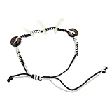 Ruilogod Femmes Dames Encyclopédie Bracelet tressé Bracelet Blanc Blanc...