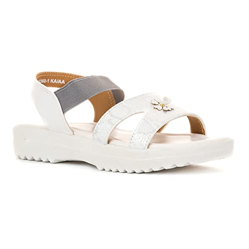 Image of Khadim's Adrianna Flat Platform Slingback Sandal for Girls (4.5-12 yrs)
