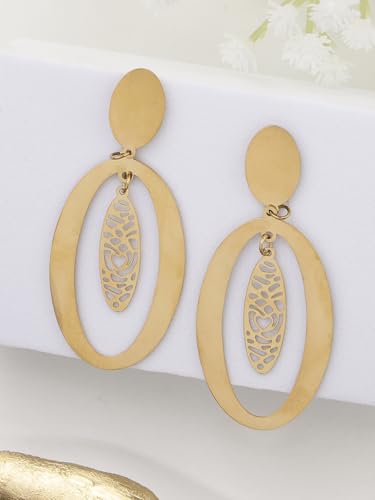 Image of Scintillare by Sukkhi Stylish Stainless Steel Butterfly Dangler Earring Jewellery for Women & Girls|Anti Tarnish Jewellery|Gifts for Wife Girlfriend Mother Sister