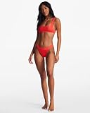 Billabong Lined Up Banded Hike - dół bikini dla kobiet ABJX400735, Bright Poppy, XL
