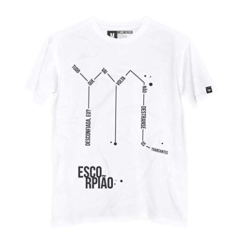 Camiseta Constelação Escorpião 100% Algodão