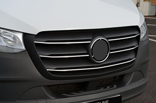 Garnitures de grille chromées Sprinter W907 dès 2018 : parfait pour la finition de van aménagé