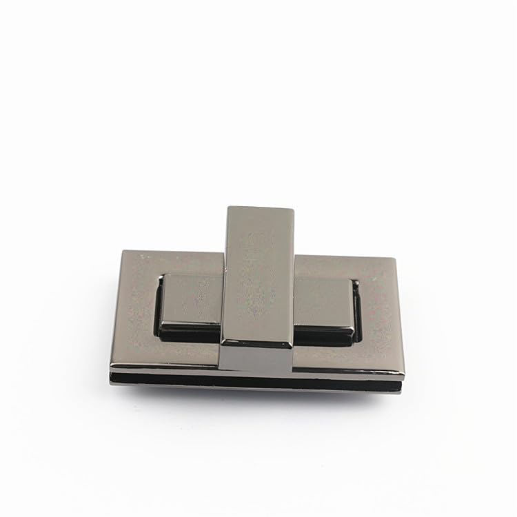 5/10 sztuk 29 x 51 mm brązowe kwadratowe metalowe zapięcia obrotowe do toreb, zakręcane, zamknięcie kieszonkowe, zamknięcie Tuck-Lock, łapanie, portfel, sprzączka do torebek