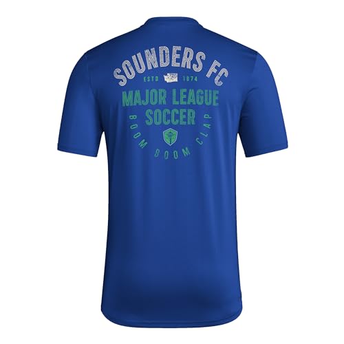 Adidas Camiseta de Manga Corta para Hombre, Team Royal Blue/Seattle Sounders, XXL Alto