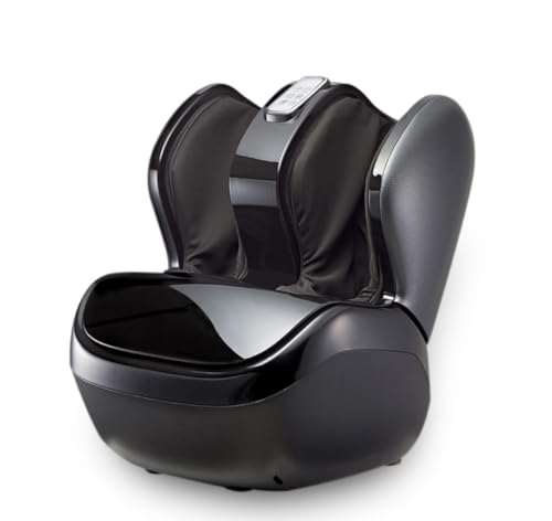 Image of Apollon Smart KC17 Luxurious Foot and Calf Massager, foot massager, Vibration Flapping, Air Compression, Carbon fiber heating, foot massager for pain relief, for leg, calf, sole, toes, ankle (Black)