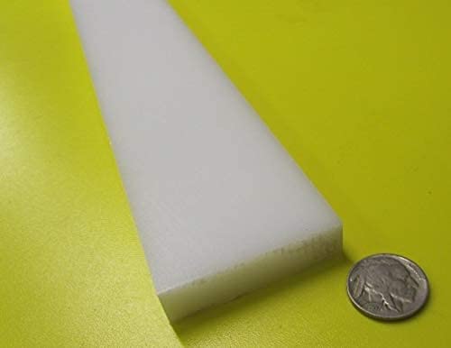 White HDPE (High Density Polyethylene) Rectangular Bar .500