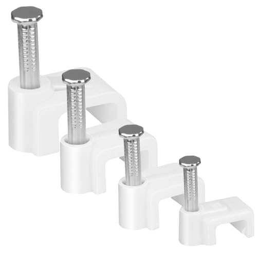Clips muraux pour câbles RJ45 et CAT5 afin d'organiser proprement votre salon