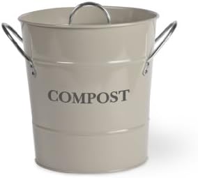 Garden Trading Compost Bucket in Clay,grey