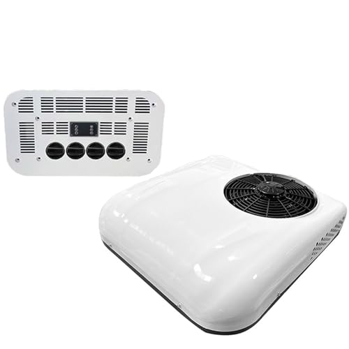 Aire acondicionado eléctrico de 24 V para estacionamiento, caravana, 8800 BTU CC, unidad de CA de 24 voltios, para autocaravana, caravana, furgoneta, barco, remolques