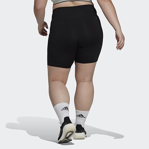 adidas Short d'entra nement taille haute 3 bandes pour femme 4X - vue 4