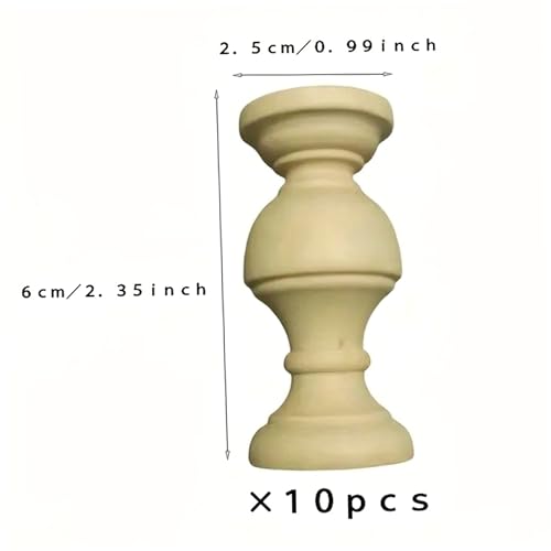 Husillos y balaustres de madera de Schima para patas de muebles 6