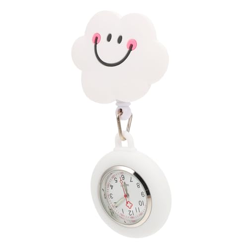 LALADEFIEE ナース用伸縮式ポケットウォッチ 可愛い電子看護師懐中時計 持ち運び便利 ハンギング看護師ウォッチ レディース実用時計