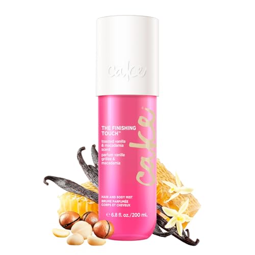 Image of Cake Beauty Finishing Touch Hair and Body Mist, Toasted Vanilla & Macadamia Scent- Fine Fragrance Mist - Infused with Aloe and Argan Oil - 6.8 Fl Oz / 200 mL