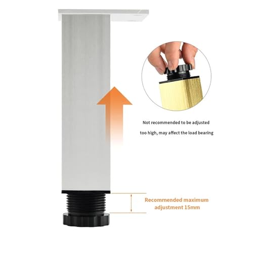 Pieds de table réglables pour corriger un sol instable d'armoire - 4