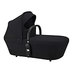 CYBEX Balios S 2-in-1 Kinderwagen, Einhand-Faltmechanismus, Ab Geburt bis 22 kg (ca. 4 Jahre), Deep Black mit schwarzem Gestell