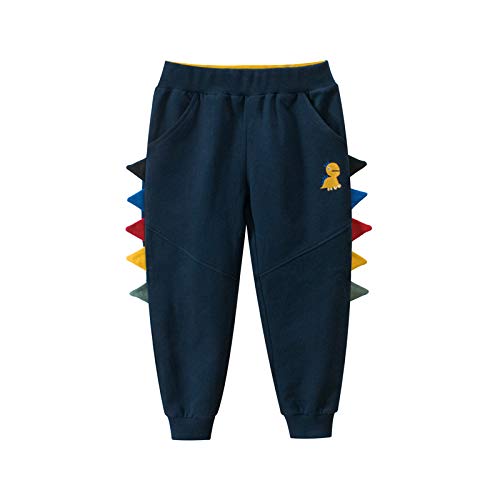 Meufam Toddler Boy Sweatpants Kids Dinosaur Cartoon Sport Jogger Cotton Casual Active Playwear Sweats Pants Autumn
