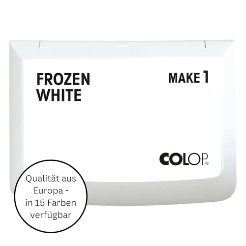 COLOP MAKE 1 Stempelkissen, frozen white, 50 x 90 mm, Kissen für...