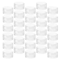 MUSISALY 55 Frascos de Crema Vacíos con Tapa Transparente Tarros Rellenable para Cosméticos Contenedor Compacto de 5g para Viaje y Muestras de Maquillaje