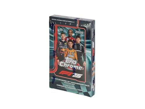 2025 Topps Chrome F1 / Formula 1 - Hobby Box - Sealed (with Additional Diamond 75th Anniversary Pack in Box)