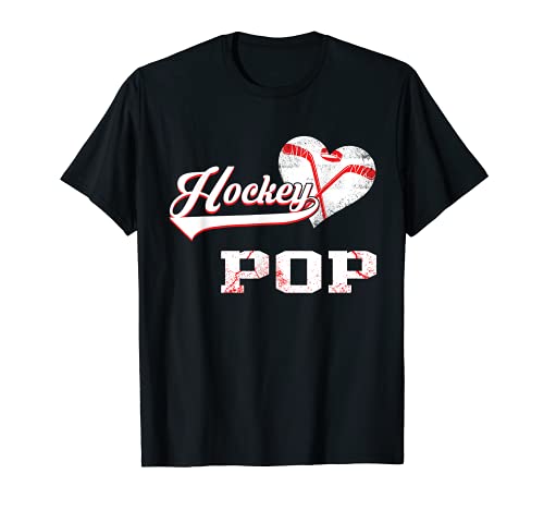 Family Hockey Player Gifts Hockey Pop T-Shirt, Black