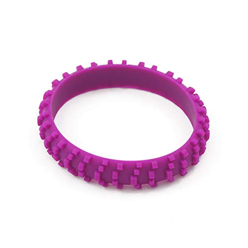 Ride On Purple Knobby Dirtbike Tire Wristband