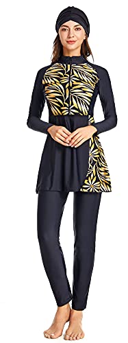 Muslim Swimsuits for Women Modest Islamic Hijab Long Sleeve Swimwear Burkinis Bathing Suit Swimming Beachwear (S2, XXL) Muslim Swimsuits for Women Modest Islamic Hijab Long Sleeve Swimwear Burkinis Bathing Suit Swimming Beachwear (S2, XXL)