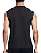ALLTHRO Mens Workout Tank Tops Quick Dry Sleeveless Running Shirts Gym Muscle Bodybuilding Shirts for Men Black,X-Large
