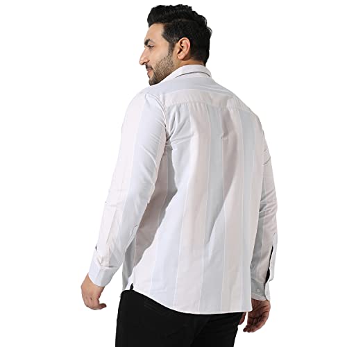 Image of Instafab Plus Men's Button Up Regular Fit Shirt for Casual Wear Modern Clothing Shirt Crafted with Regular Sleeve, Comfort Fit & High-Performance for Everyday Wear