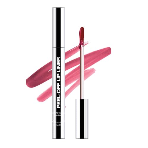 Lip Stain Peel Off - Peel Off Lip Stain Long Lasting Waterproof - Peel Off Lip Liner Stain - Lip Tint Stain Brown Nude Lip Liners - Smudge Lip Tint Stain - Lipstains Peel Off - Highly Pigmented Color