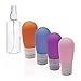 Produktbild Reiseflaschen für Flüssigkeiten, Rlloy 5er Pack Reisegröße Silikon Auslaufsicher Quetschbare Reiseflaschensets Nachfüllbare Reisekosmetik-Toilettencontainersets für Shampoo-Conditioner-Lotion