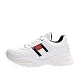  Tommy Hilfiger S Fashion Girl - Zapatillas deportivas de la colección Moda Blanco Size: 35 EU