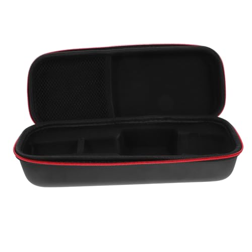 Toddmomy Thickened Leather Bag Hard Cover Carrying Case for Single Microphone Portable Shockproof Storage