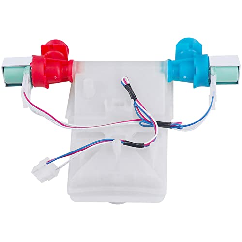 PMIIO Upgrade W11101906 W11210463 Washer Water Inlet Valve Compatible with Whirl-pool Am-ana Cro-sley May-tag Replacement for W10701461 W10883458 W10869803 W11038696 AP6329219