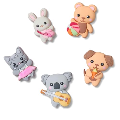Crocs Jibbitz Cute Pets & Animals Shoe Charm Packs Cutie Animal Friends 5-Pack