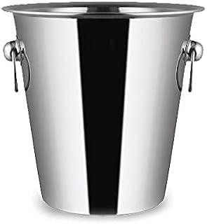 Champagne Wine Ice Bucket 5 Litre in High Polished Stainless Steel Made in England by Chabrias LTD